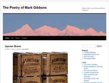 Tablet Screenshot of gibbonspoetry.com